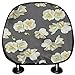 Couvre-appuie-tête pour les femmes Élégant Couvre-appuie-tête de siège de voiture Gardenia parfumé Ensemble de 2 universels pour voitures Vans Camions Coussin d'appui-tête Accessoires intérieurs aut