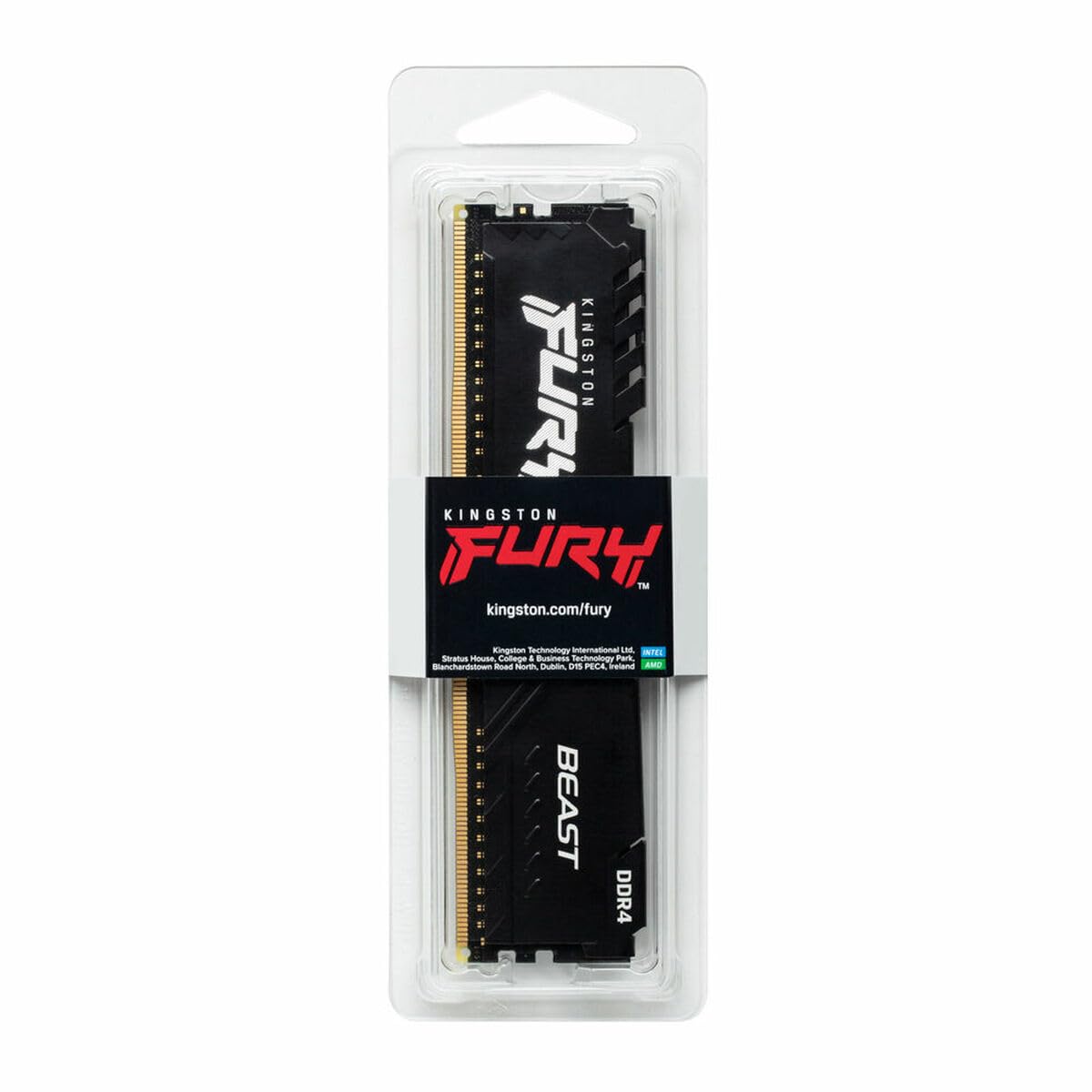 メモリー Kingston DDR4 16GB Kingston FURY Beast 16GB 3200MHz DDR4 CL16 Desktop Memory Single