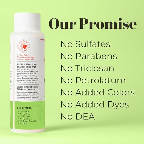 Skout'S Honor ASH21SCSC16 Probiotic Pet Shampoo & Conditioner With Avocado Oil & Omega-3S, 97% Natural thumb #3
