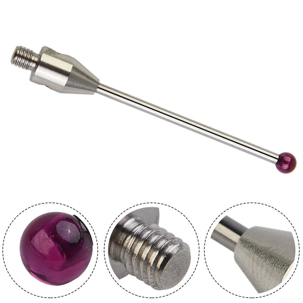 Stylet à sonde tactile fiable avec une boule en rubis robuste et un filetage de 4 mm de taille pratique pour les applications CMM