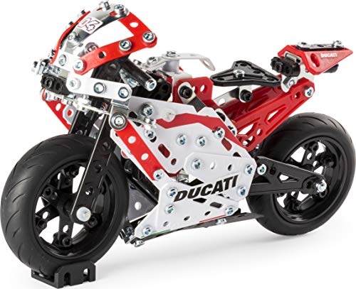 MECCANO - DUCATI MOTO GP - Superbe Réplique Moto Ducati GP - Coffret Inventions Avec 350 Pièces Et 2 outils - Jeu de Construction - 6044539 - Jouet Enfant 10 Ans et +