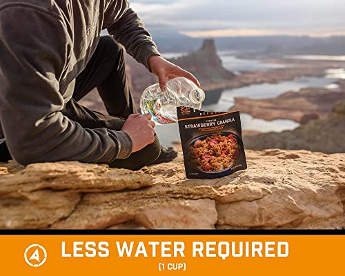 Peak-Refuel-Strawberry-Granola-Premium-Freeze-Dried-Camping-Food-Backpacking-Hiking-MRE-Meals-Just-Add-Water-100-Real-Fruit-23g-of-Protein-2-Serving-Pouch