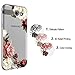 Ueokeird for Galaxy J7 2017 Case, for Galaxy J7 Prime Case, Clear Soft TPU Flowers Floral Printed Back Cover for Samsung Galaxy Halo/J7 2017/J7 V/J7 Sky Pro/J7 Perx/J7V 2017/J7 Prime Blossom Flower