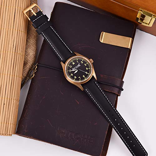 Image of Ritche Christmas Gift Quick Release Leather Watch Bands Genuine Watch Straps for Men Women Top Grain Leather Watch Strap, White Elephant Gifts, Stocking Stuffers for Men, Father's Day gifts