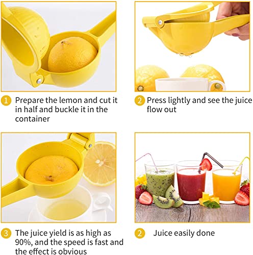 image for DDSHUN Lemon Squeezer Juice Squeezer Manual Citrus Press Metal Lemon L