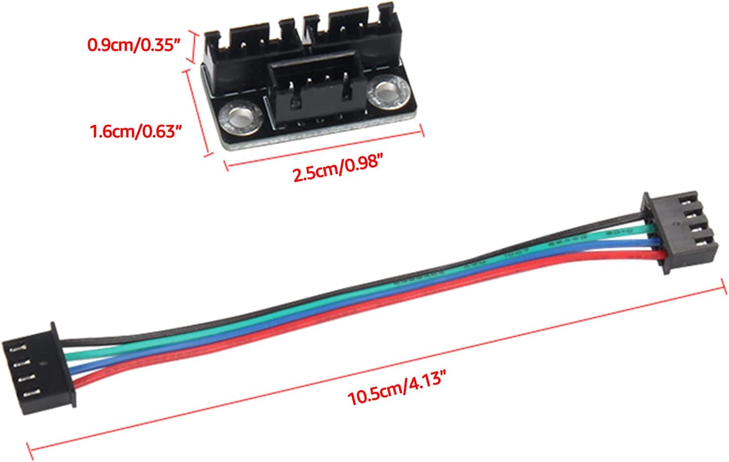 review Kingjinglo 4pcs Dual Z Stepper Motors Modules with 105mm Cables Replacement for 3D Printer Parts Splitter Accessories 3D Printer Board kit Upgrade Accessories