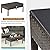 Toolsempire Outdoor Conversation Set 4 Pieces Patio Furniture, Wicker Patio Chair Sofa Set with Water-Resistant Dark-Brown Cushion & Tempered Glass Table for Backyard, Balcony, Porch(Brown)