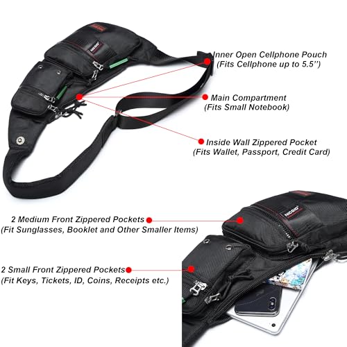 image for NICGID Sling Bag Chest Shoulder Backpack Crossbody Bags Casual Daypack