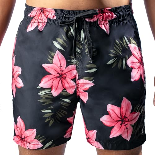 Image of Kanu Surf Men's Big Viper Extended Size Stripe Swim Trunk