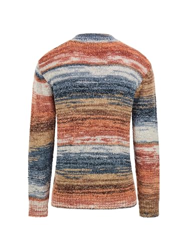 GUESS Men's Eged Space Dye Striped Sweater4