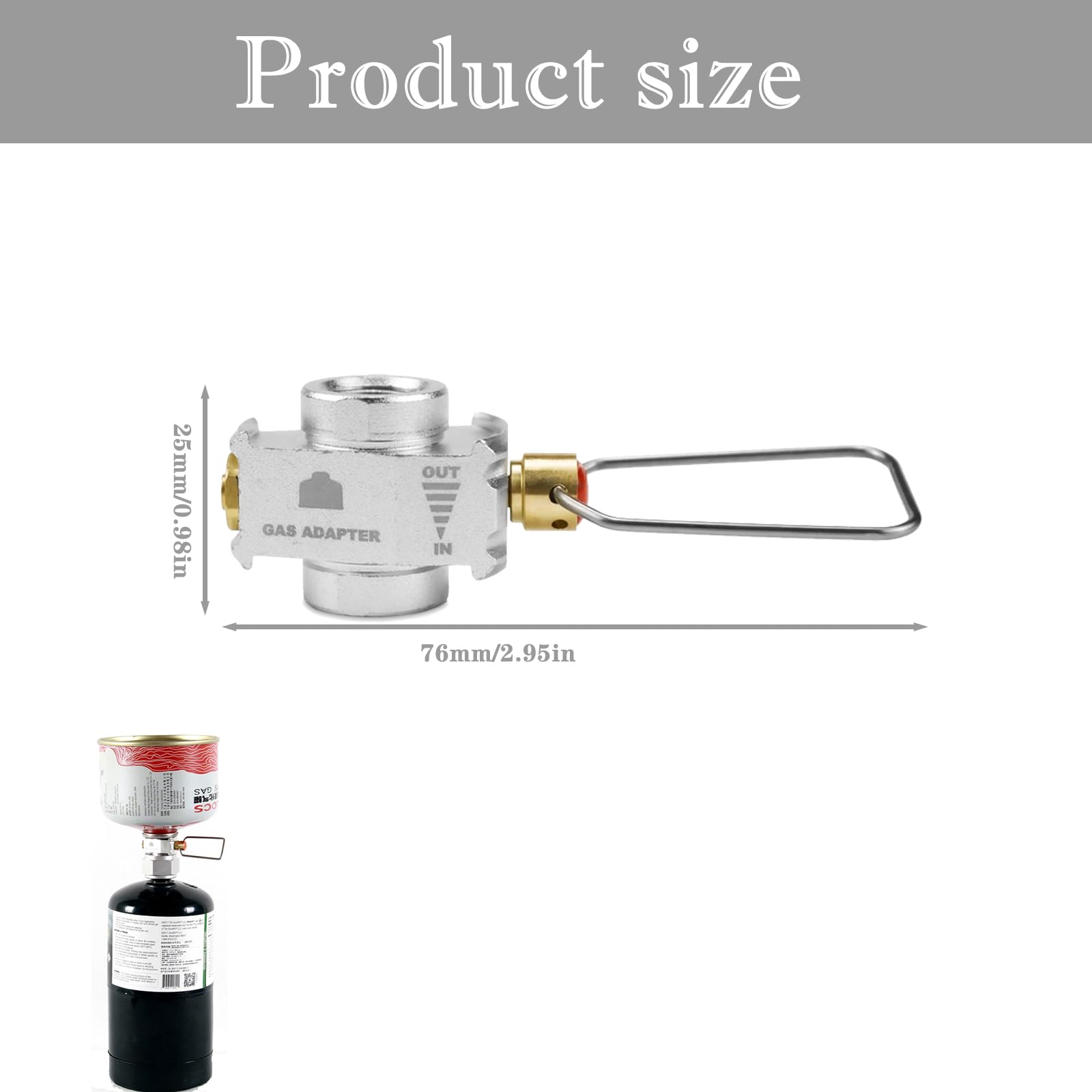 Lot De 2 Adaptateurs Pour Cartouches De Gaz – Valve à Vis, Détendeur, Recharge Butane – Camping, Rando