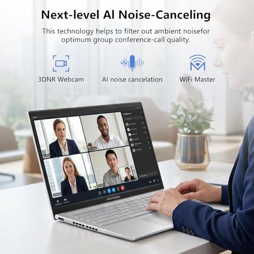 Image of ASUS Vivobook 15 Laptop Next-Gen AI, AMD Ryzen 7 170 (>Ryzen 7 7730U), 15.6 inch FHD, 32GB RAM, 1TB SSD, Windows11 Pro, Backlit & Numeric Keyboard, Physical Webcam Shield, Silver, Bundle with PCO Cooler