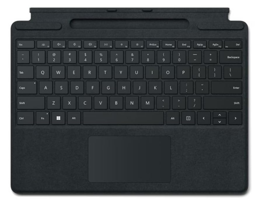 Microsoft Surface Pro Type Cover, English and Arabic Keyboard, Black Color - [FMM-00014]