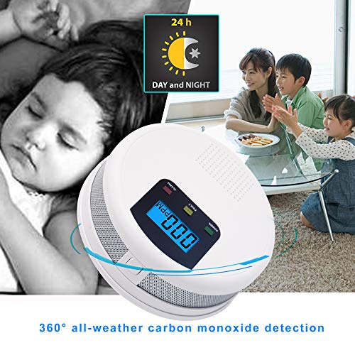 Koolmonoxidedetectorbatterij in werking gesteld, Co-Alarm Detector met LCD Vertoning - Afbeelding 7