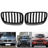 Astra Depot Glossy Black Front Grill Grilles Kidney Grill Replacement For BMW X5 E53 2004-2006 Sport Style