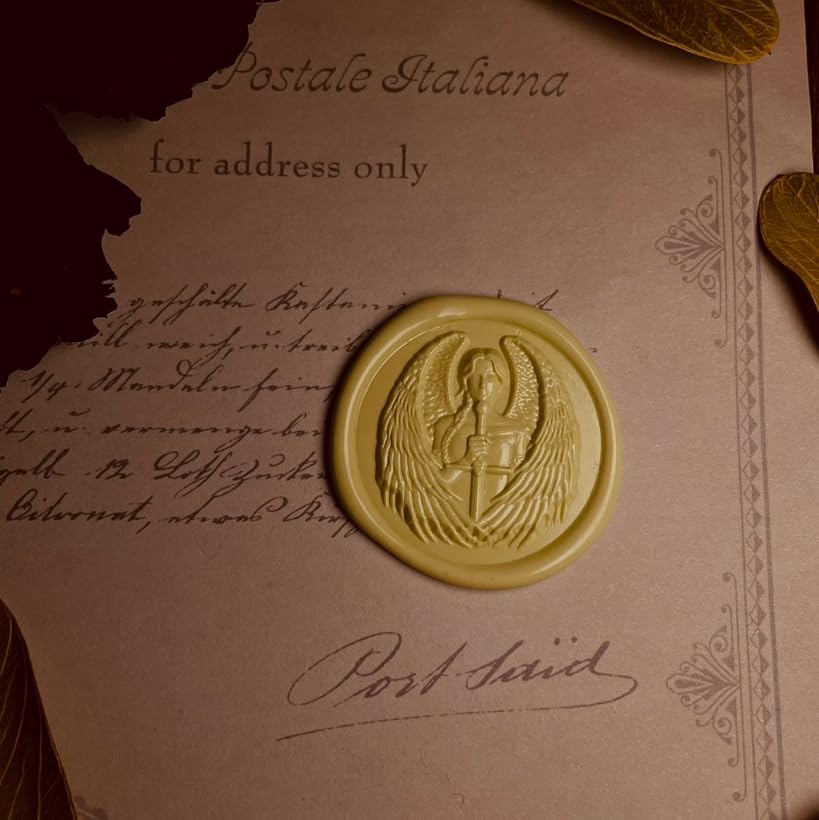Mceal Wax Seal Stamp 3D Engraved Vintage Wax Stamp for Gifts, Journals, and Heaven & Hell Series - Archangel Michael