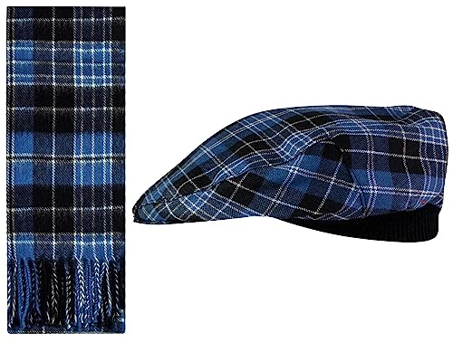 Béret élastique et écharpe en laine d'agneau ajustement confortable