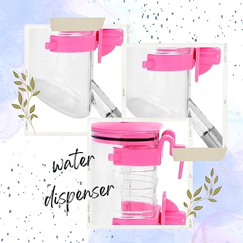 Image of Sage Square Dog Water Dispenser - Convenient Hanging Water Fountain Bottle for Dogs, Cats, Rabbits, and Puppies - Size 350ML - Keep Your Pet Hydrated, Happy Pets, Happy Owners.