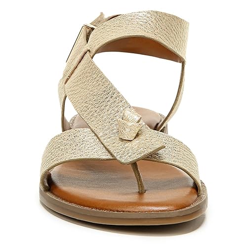Image of Franco Sarto Womens Glenni Ankle Strap Flat Sandals