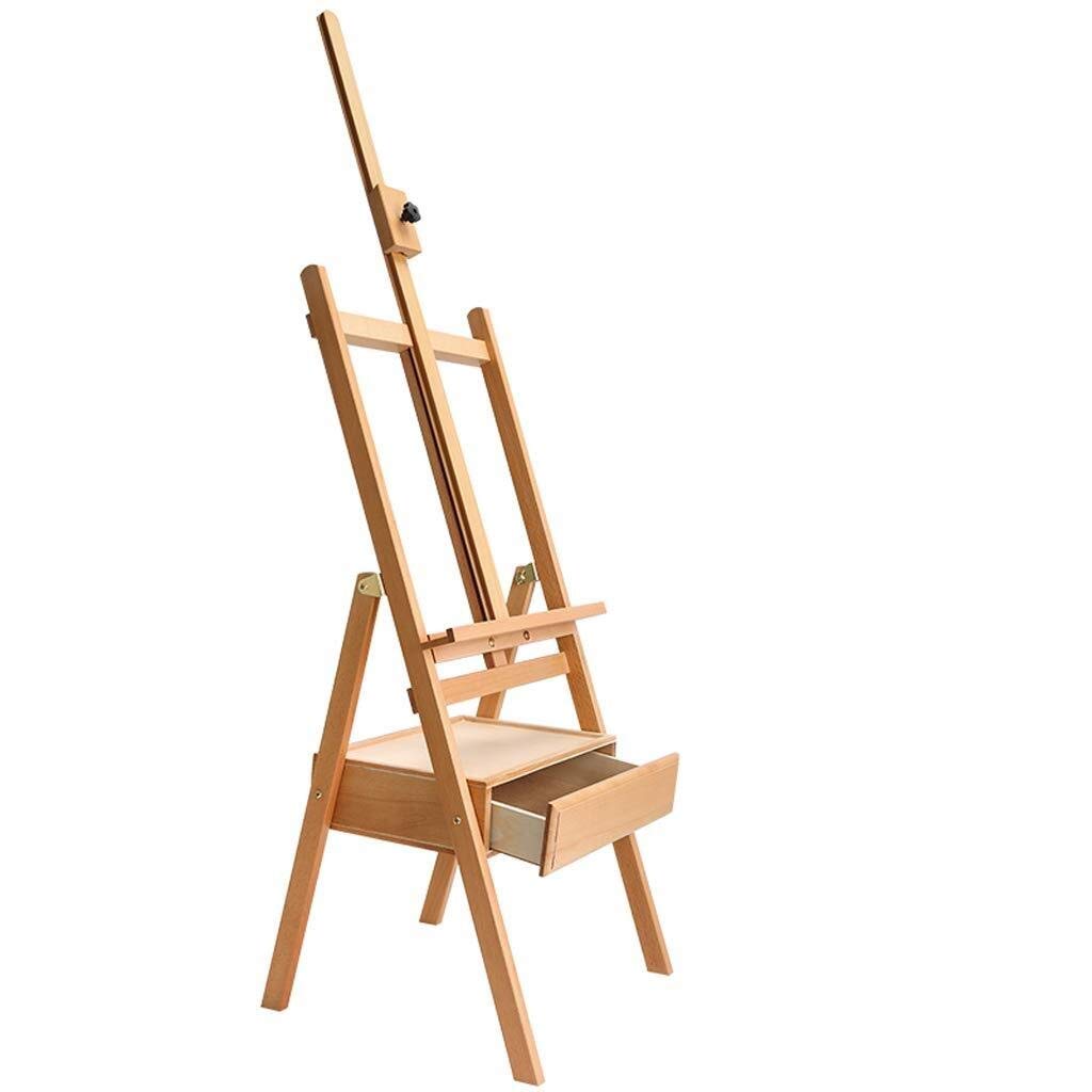 Multi-Function Easel Professional Display Easel Place Whilst Painting Table Plans Ideal Different Things Inspire Poster Board Etc Tabletop Countless Ways Beech Wood (Color : Black) (Wood Color)