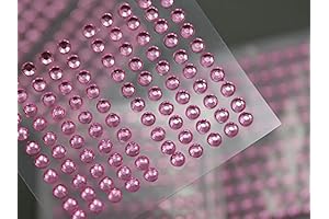 Pink Face Gems with Self-Adhesive Acrylic Rhinestones