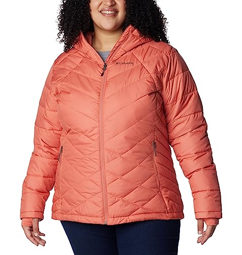 Image of Columbia Women's Omni-Heat Reflective Heavenly Hooded Hiking & Trekking Down Standard Length Jacket