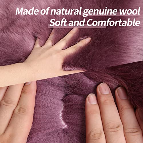 Image of IRIWOOL Sheepskin Armrest Cover Auto Center Armrest Cover Car Soft Console Pad, Fluffy Wool Auto Center Console Cover for Most Car Arm Rest Decoration Protector 9 x 14 Inch (Long Wool, Black)
