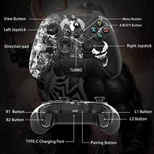 Image of Gamrombo Wireless Controlle for Xbox Controller, Compatible with Xbox One,Xbox Series X /S, PC with Turbo /Macro Function, 3.5mm Headphone Jack