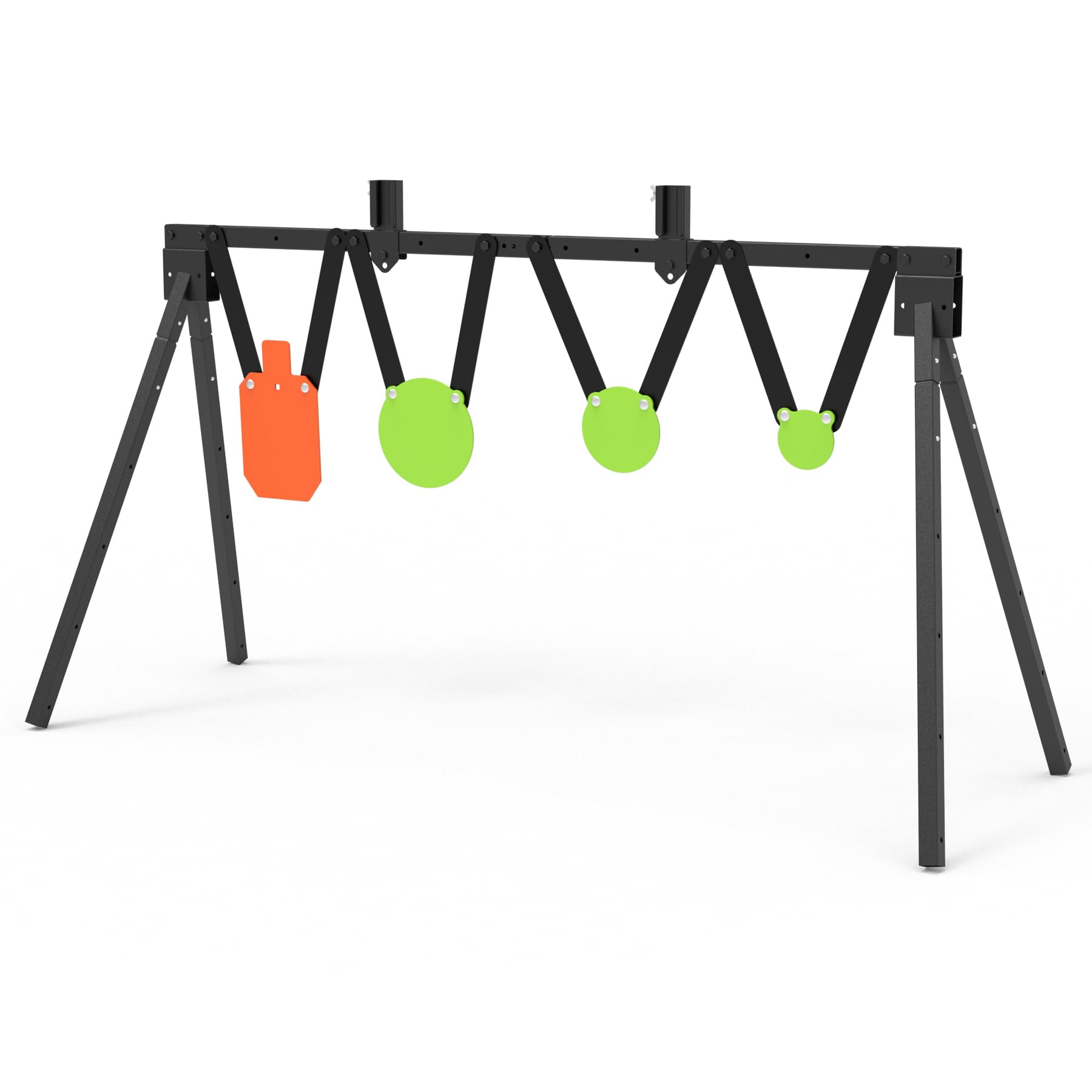 KNINE OUTDOORS AR500 Steel Target for Shooting Target Stand System Kit, 3/8" Thick 7"x 12" Silhouette Targets, 3/8" Thick 4" 6" 8" Gong Targets