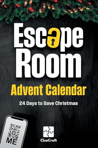 The Escape Room Advent Calendar: A Christmas Crime to Solve - 24 Days to Save Christmas - An Advent Riddle Book for Adults