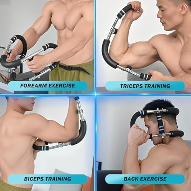 Twister Arm Trainer - 40-100lb Adjustable Chest & Forearm Workout Equipment, Portable Power Twister Bar with Detachable Spring Design, Home Gym Gear for Upper Body Muscle Training