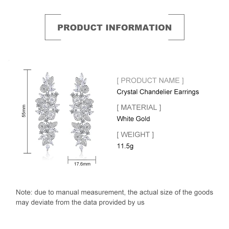 14K Gold Natural Crystal Chandelier Earrings for Women,Unique Branch Design Moissanite Drop Earrings,Luxury Jewelry Gift for Her2