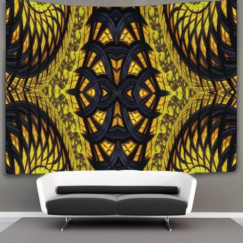 Tapisserie décoration murale tissu 180x230cm grand format style abstrait relief moderne