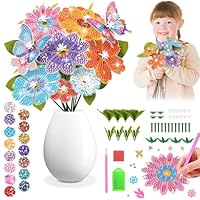 Blumen Basteln Mädchen 8 6 7 9 10 Jahre: Geschenke für Mädchen 8-9-11-12 Jahren Bastelset Kinder ab 6 5 8 10 Jahre Mädchen Geschenk Diamond Painting Kinder Blumenstrauß Kreativ Geburtstagsgeschenk