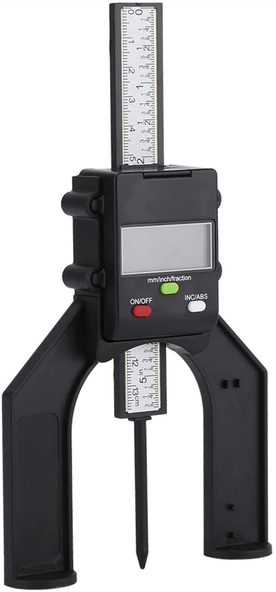 Calibrador de Altura de plástico de ingeniería 0-80 mm Sujete firmemente el medidor de Profundidad Medidor de Altura Medidor de Altura Digital Duradero con pies magnéticos