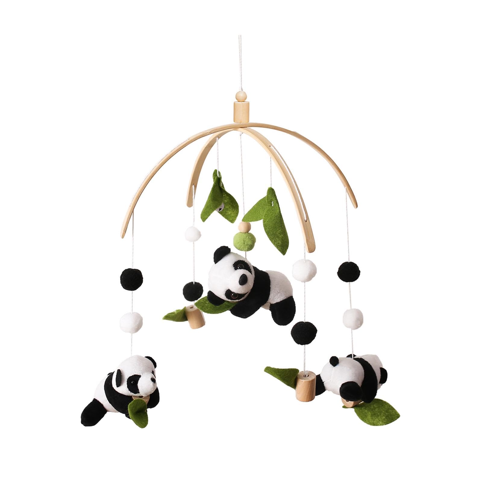 kowaku Móvil para Cuna de Bebé, Juguete con Forma de Panda, Campana para Cuna, Decoración de Techo para Sala de Estar