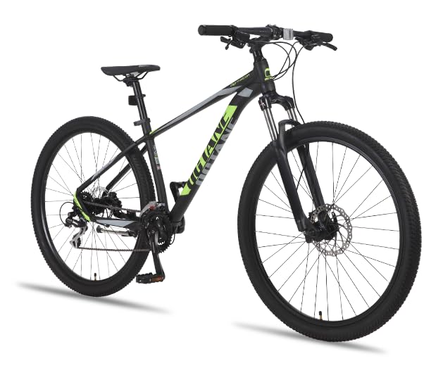 Image of Hero Octane Gyrfalcon 27.5T Mountain 24 Speed Bicycle for Men | Hydraulic Disk Brake | Front Suspension (Black-Green)