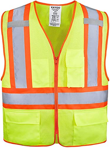 Image of KAYGO Reflective High Vis Safety Vest with Pockets for Men and Women KG0100