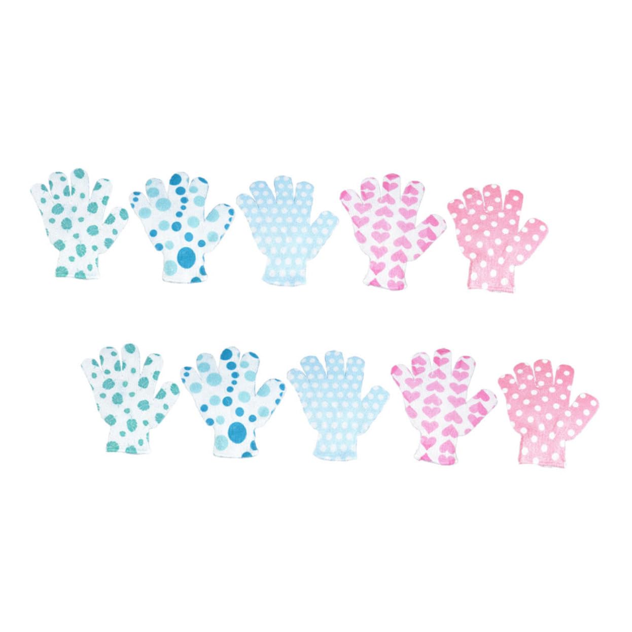 Healeved 30pezzi Guanti Esfolianti Per Bagno Da Poliestere Mittens Per Scrub Corpo Facili Da Pulire e Pratici Per Esfoliare La e Massaggiare Corpo