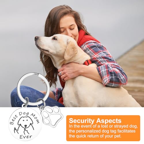 ZMDMAH Schlüsselanhänger für Hunde Mutter, Schlüsselanhänger Lustig Schlüsselanhänger Hund Hundemama Geschenk Geschenke für Hundebesitzer Geschenkidee für Hund Frauen und Mädchen Dog Mom