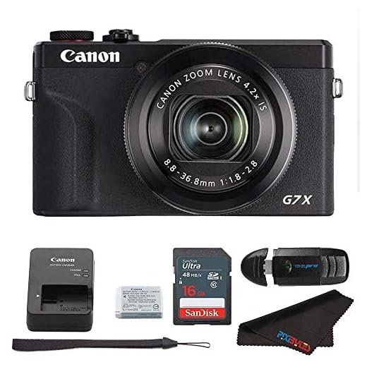 Canon PowerShot G7 X Mark III Digital Camera (Black) + 16GB Memory Card + Memory Card Reader + Pixibytes Microfiber Cleaning Cloth