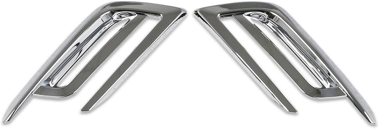 Car Accessories Compatible with Toyota New Grand Highlander 2024 2025 2026 Exterior Rear Fog Light Lamp Cover Trim ABS 2PCS(Glossy Chrome Style)