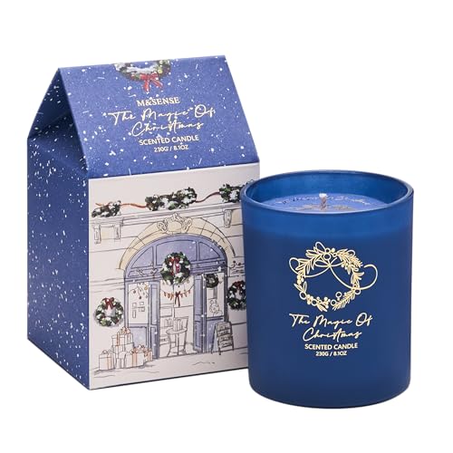 M&SENSE Duftkerze Weihnachten Der Zauber von Weihnachten|230g...