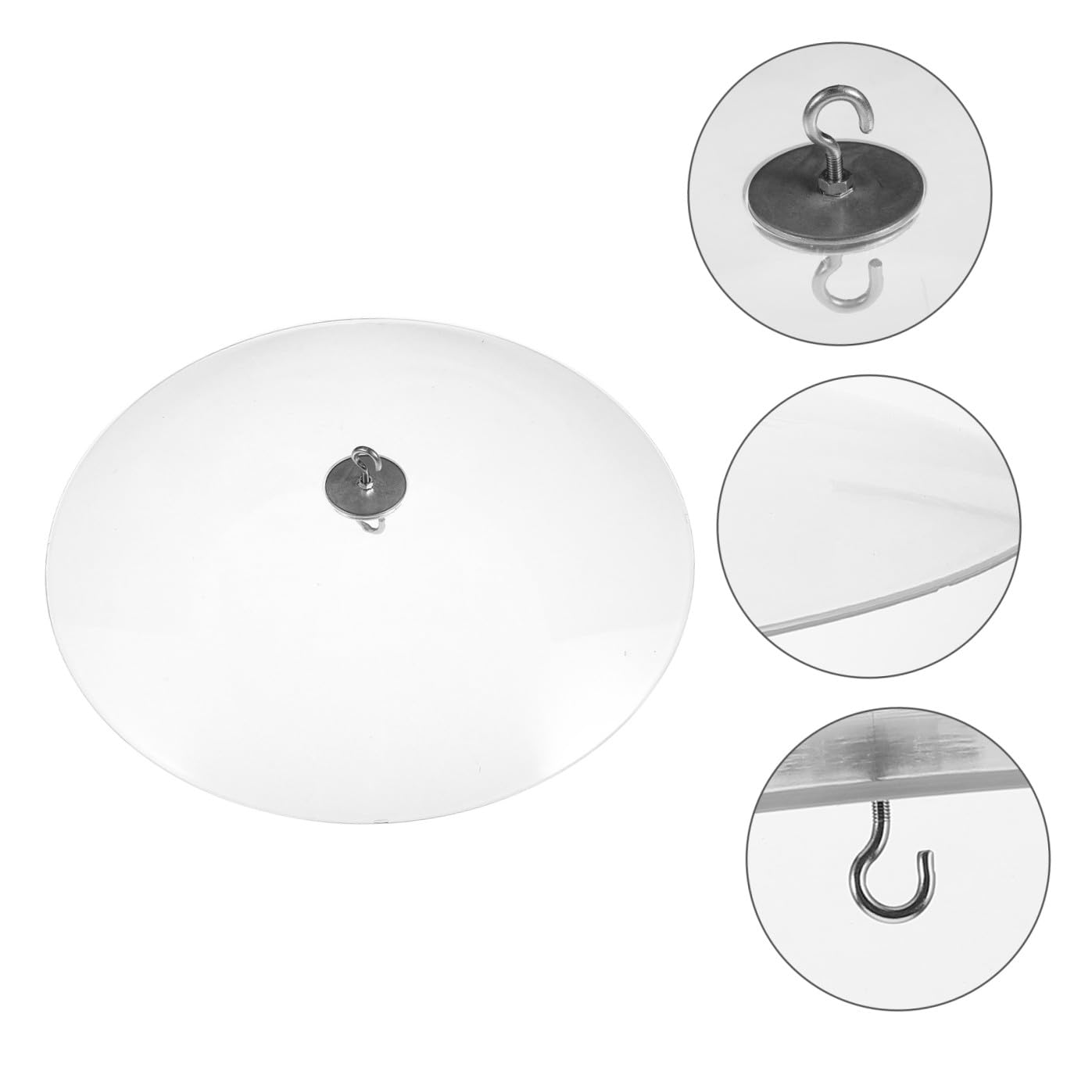 Kisangel Cubierta Transparente para Comedero De Pájaros Protector De Lluvia para Exterior Cúpula Colgante Resistente para Jardín y Patio