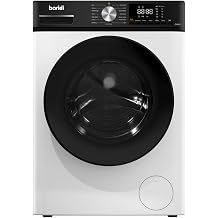 Baridi 8kg Front Load Washing Machine, 1400rpm Spin, 15 Programmes, BLDC Inverter Motor, Energy Rating A, White, Quiet Freestanding Laundry Care - DH262