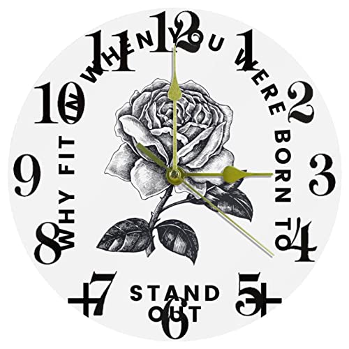 Horloge murale silencieuse sans tic-tac mécanisme quartz discret
