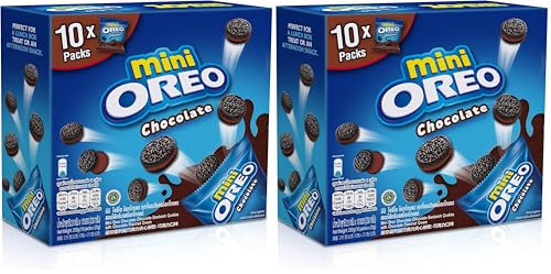 Image of Oreo Mini Chocolate 10X Packs, 204 Gram, Blue & Brown, 10 Count (Pack Of 2) (4029825)