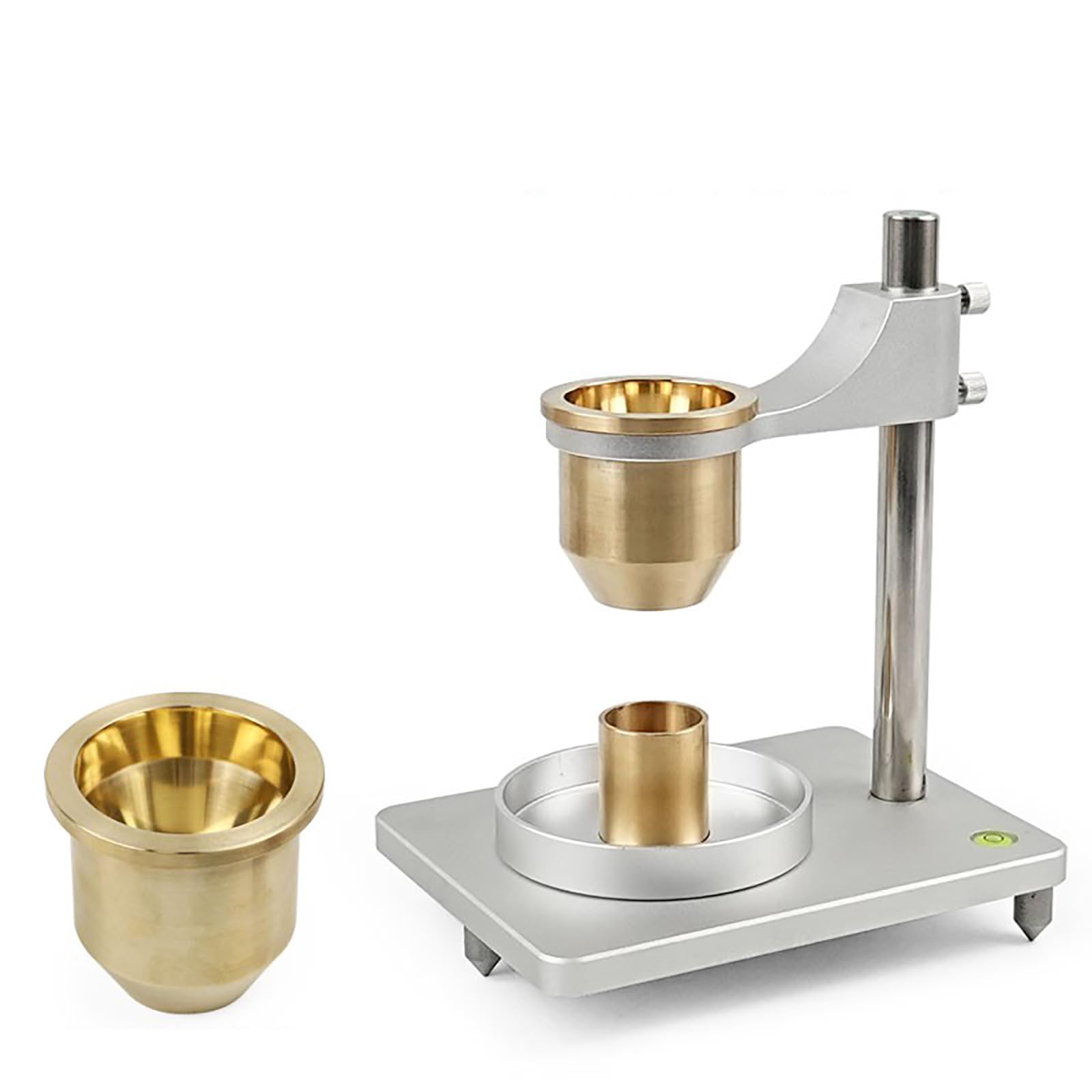 This Flow Meter and Bulk Density Tester, 2-in-1 Device for Measuring Flow Rate and Bulk Density of Metallic and Non-Metallic Powders with Brass Funnel