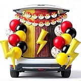 Civaner 24 Pcs Halloween Trunk or Treat Car Decor Red and White Themed