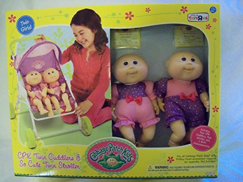 5Star-TD Cabbage Patch Kids Twin Girl Cuddlers and so Cute Twin Stroller